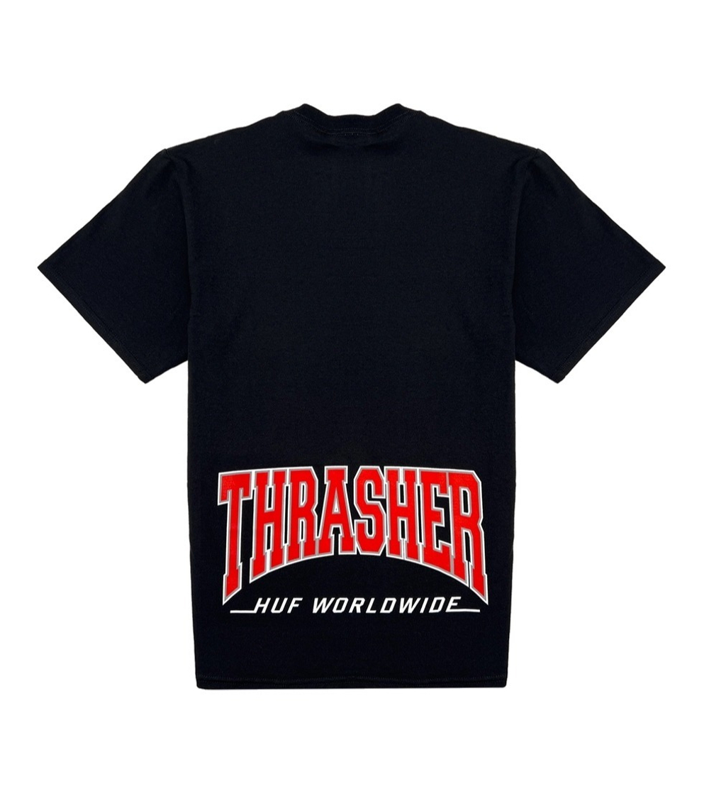 Футболка HUF x Thrasher High Point Black