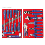 Набор инструментов "СТАРТ" в красной тележке, 161 предмет МАСТАК 52-05161R