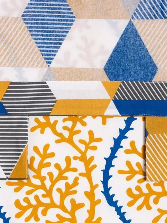 Штора портьерная Этель "Кораллы" 140*170см, 130 гр/м2, 100% хлопок