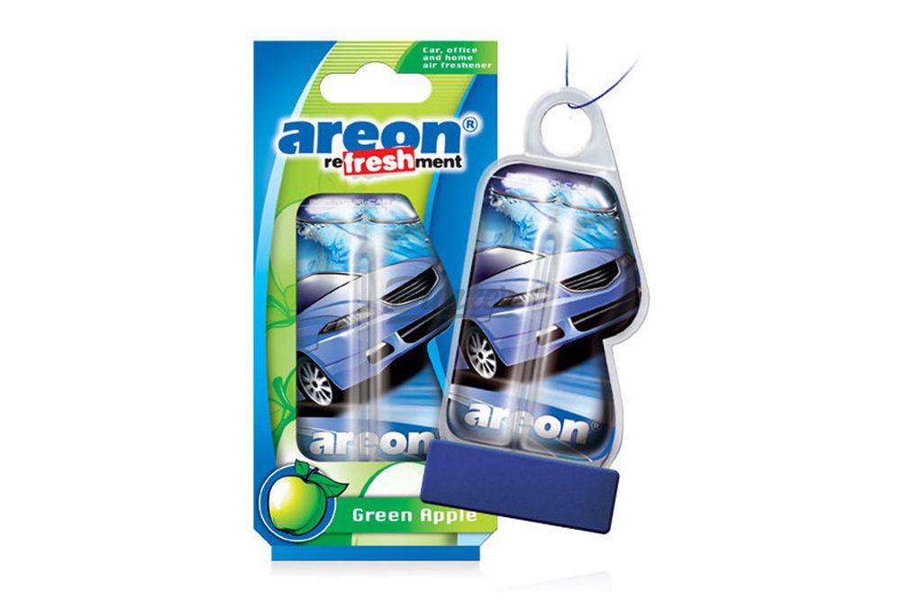 Ароматизатор для автомобиля AREON (Гелевый) &quot;REFRESHMENT LIQUID&quot; Green Apple