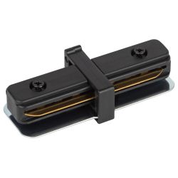 Коннектор питания ЭРА TR-1PA-IC BK для однофазного шинопровода прямой черный | Однофазный шинопровод и аксессуары