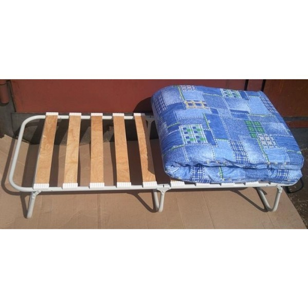 Кровать раскладная детская на ламелях с матрасом 1450х650х270 мм