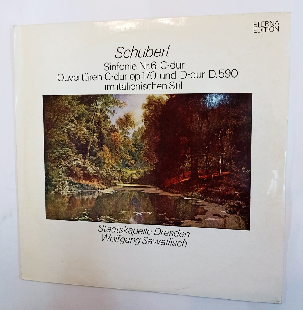 Винтажная виниловая пластинка Schubert Шуберт Франц Staatskapelle Dresden, Wolfgang Sawallisch Sinfonie Nr. 6 C dur Ouverturen C dur Op. 170 Und D dur D. 590 Im Italienischen Stil (GDR 1972)