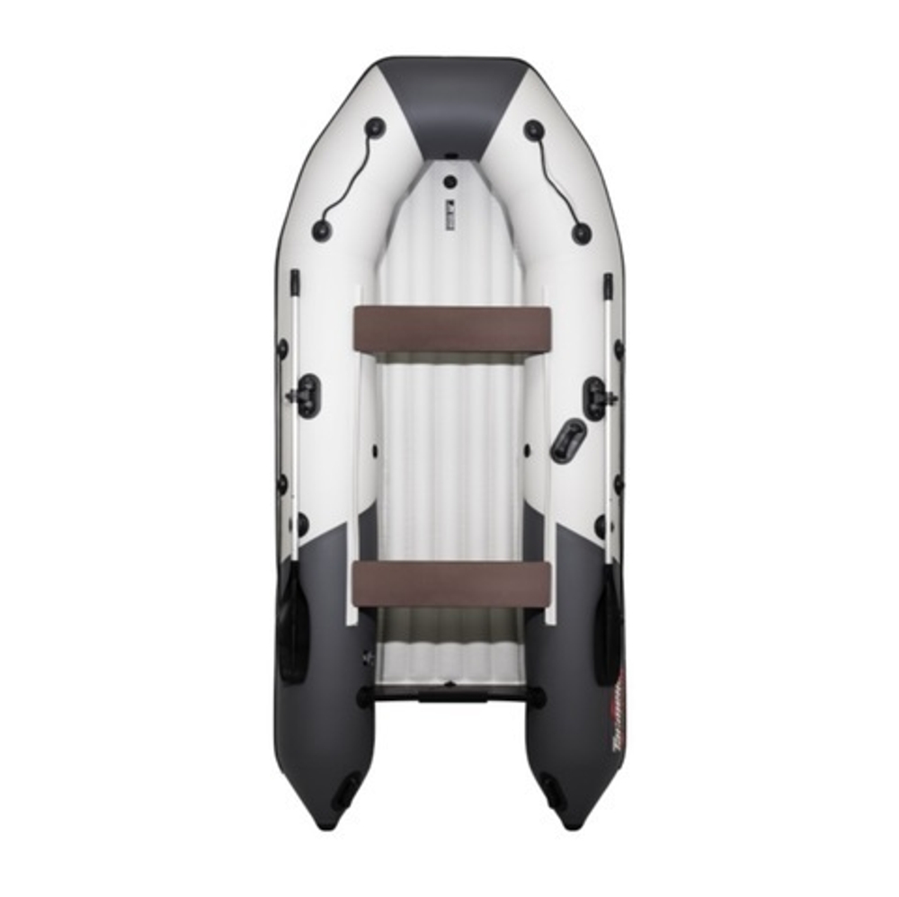 Лодка Таймень NX 3800 НДНД PRO БРОНИРОВАННАЯ светло-серый/графит