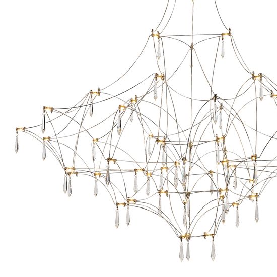 SL6601.113.114 Светильник подвесной ST-Luce Хром/Прозрачный LED 114*0,5W 3000K GRAVETTA