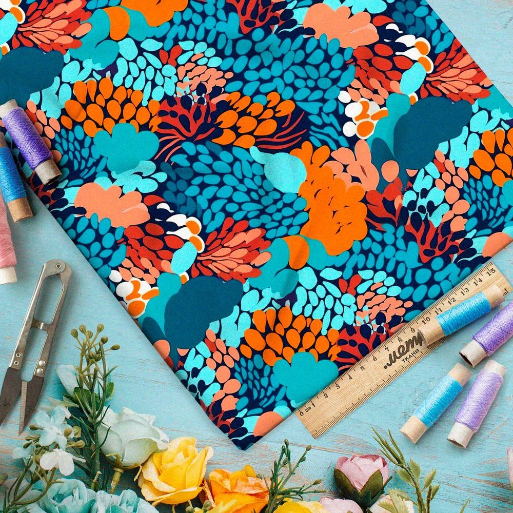 Ткань Барби абстрактное сотворение