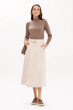 4900 Юбка женская (кремовый)