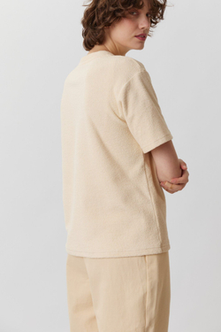 Футболка прямого кроя махровая