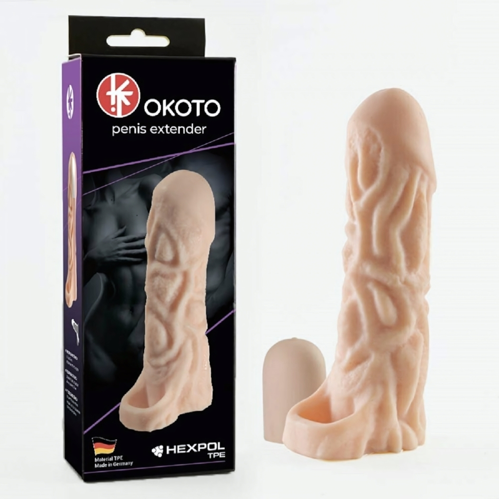 Насадка - удлинитель Okoto penis extender 15,5 см