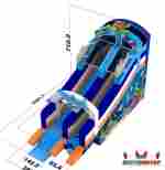 Надувной бассейн с горкой «Коралловый риф», 15×13,2×7,1 м