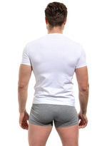 Мужская хлопковая футболка (Размер: XL) (Цвет: белый)