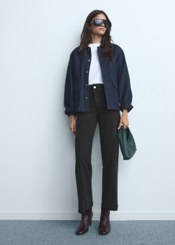 Джинсы-кюлоты Catherin с высокой талией