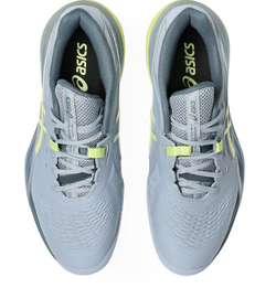 Мужские теннисные кроссовки Asics Gel-Resolution X Clay - grey blue/pistachio