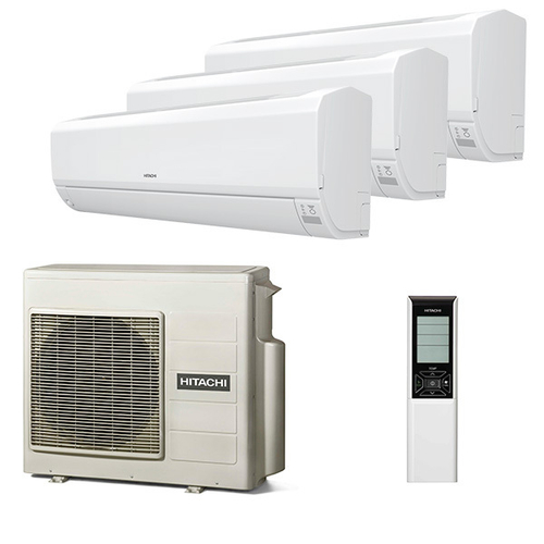 Мультисплит система на 3 комнаты Hitachi RAK-15QPE + RAK-25RPE x 2 / RAM-53NP3E