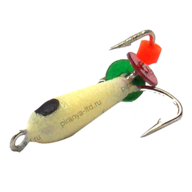Мормышка вольфрам Volfram37 Чёртик с фосфором d-2.5мм 0.5г (119) 1шт
