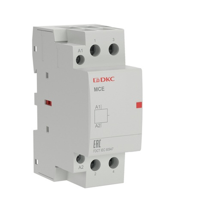Контактор модульный YON max типа MCE 2P 63A 240В 2НО DKC