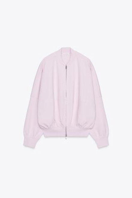 ZARA БОМБЕР INTERLOCK, РОЗОВЫЙ