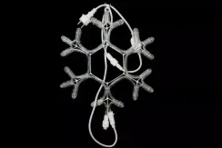 Светодиодная фигура снежинка с мерцанием 40 см., теплый белый, Winner Light (9053-40WW)