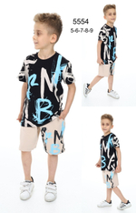 Костюм (футболка+шорты) уни LEYZ 5554