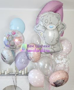 Шары на ДР "Мишка Тедди" 35 см