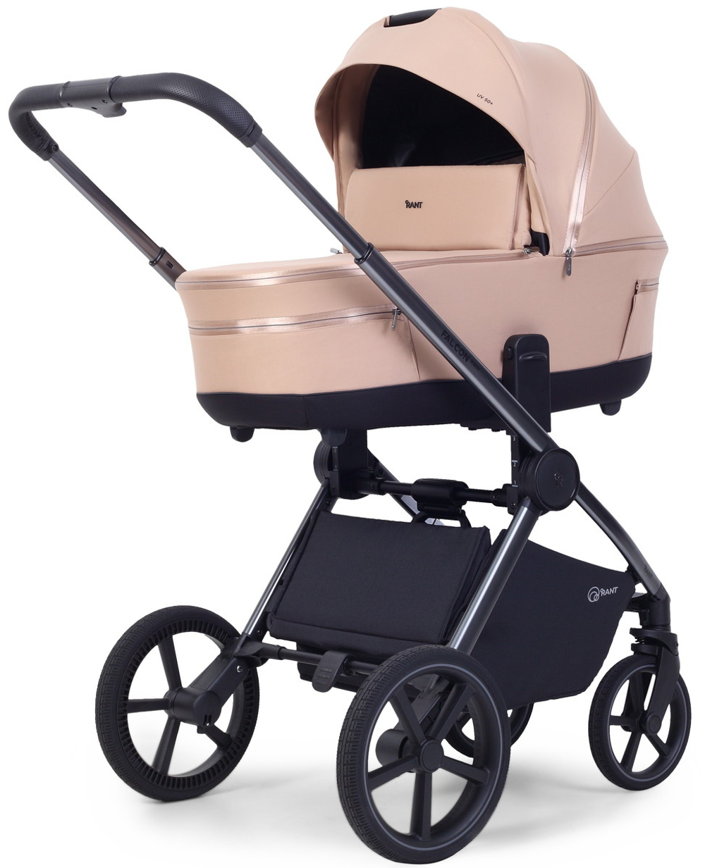 Детская коляска Rant Falcon Soft Therm 3 в 1 с автокреслом Cruise Black Beige