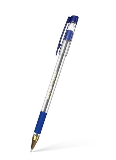 Ручка шариковая Erich Krause L-30 Gold Stick Glide Technology, синяя, игла-0.7мм, грип, 1шт.