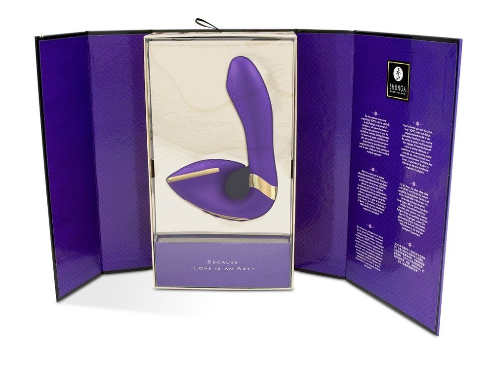 Фиолетовый вибростимулятор SOYO - 17 см. (Цвет: фиолетовый)