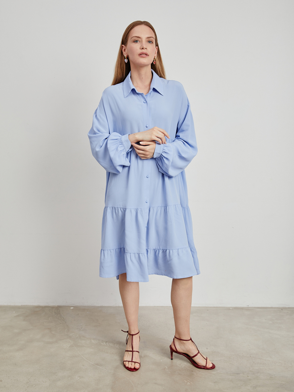 Платье Pearl Silk Blue