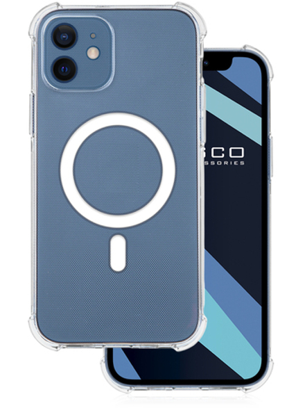 Чехол ROSCO для Apple iPhone 12 mini оптом (арт. IP12MINI-TPU-MAGSAFE-CLEAR)