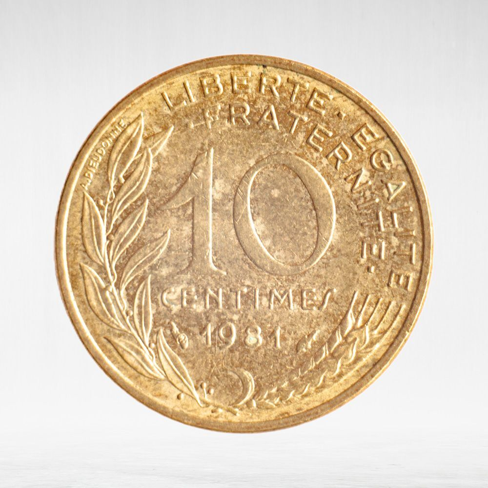 France, 10 Centimes 1981, VF