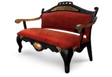 Диван Dragon  граб (Dragon красный,54 Velvet-Lux,Ткань Vilvet Lux)