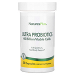 NaturesPlus, Ультрапробиотики, 40 млрд, 30 капсул