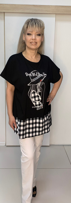 Футболка из хлопка с оригинальным изображением