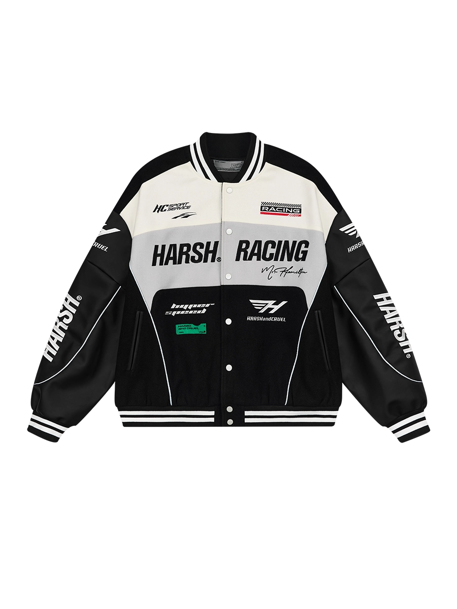 Бомбер HARSHandCRUEL "Racing" V2 Varsity Jacket