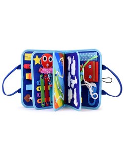 Бизиборд Обучай-ка в синей сумочке