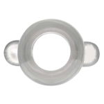 Анальная пробка с тоннелем Rocket прозрачная 10 см