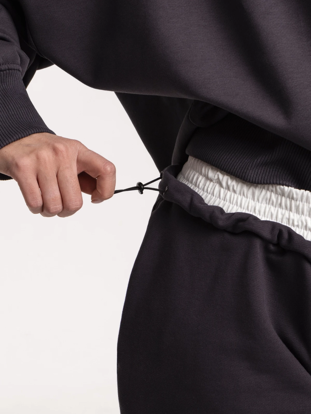 Брюки трикотажные, графит