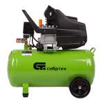 Компрессор воздушный КК-1500/50, 1.5 кВт, 198 л/мин, 50 л, прямой привод, масляный Сибртех