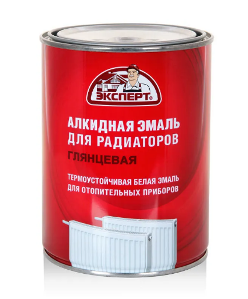 Эмаль для радиаторов ЭКСПЕРТ алкидная белая 0,9кг