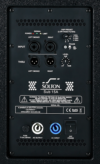 Solton aart Sub 15 A - активный сабвуфер; 15&quot; (100mm). 2400 Вт (пик)