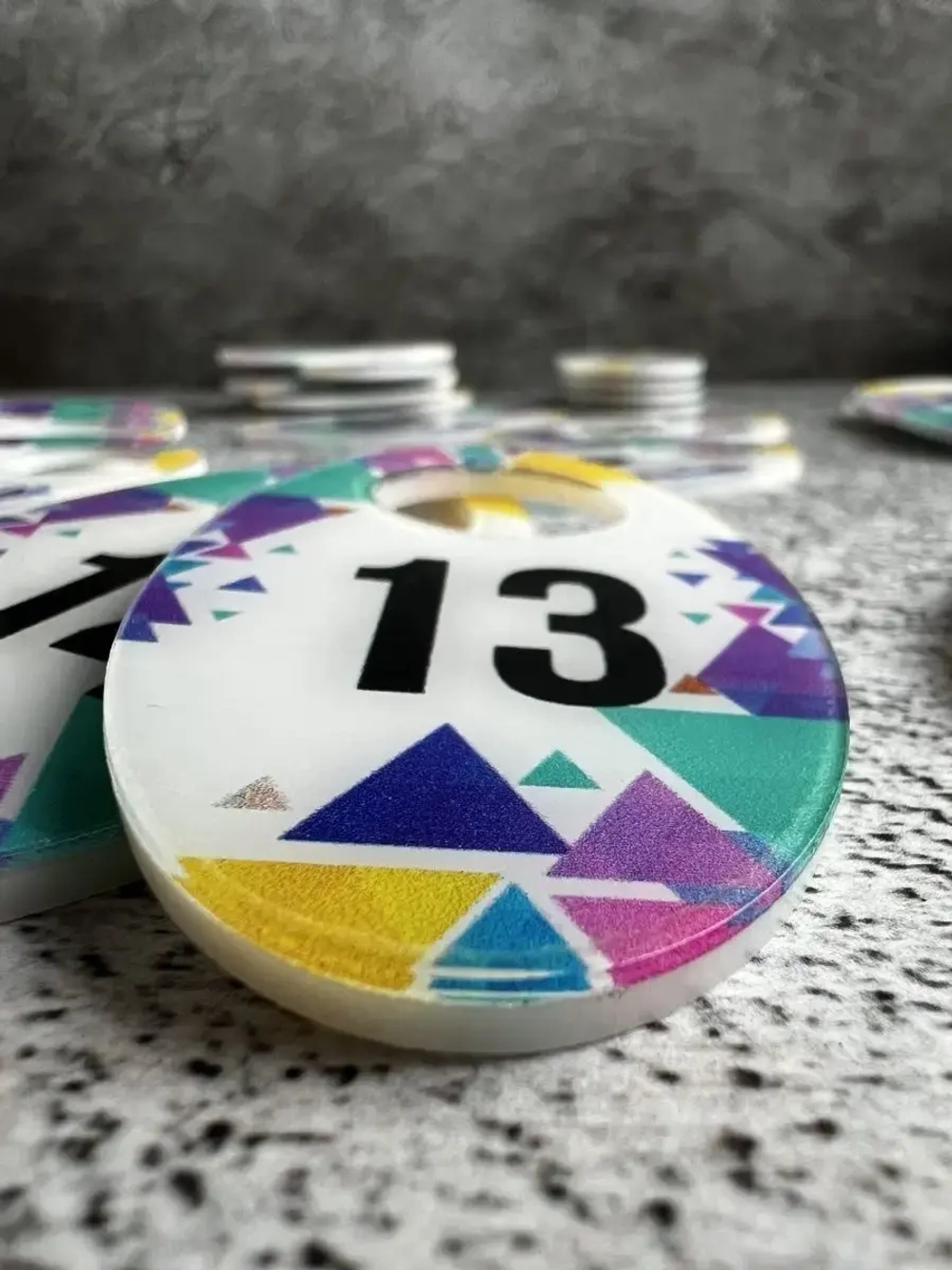 Номерки для гардероба 4х7 см