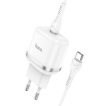 Сетевое зарядное устройство Hoco (N24) Vicnarious 3.0 PD 20W Type-C + кабель (Type-C/ Type-C) (белый)