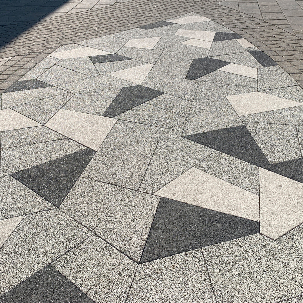 Тротуарная плитка ОРИГАМИ - Стоунмикс Черный, комплект из 6 видов плит