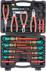 PSV118S Набор диэлектрический, отверток стержневых и шарнирно-губцевого инструмента, 18 предметов