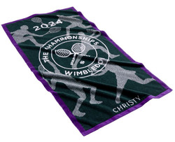 Полотенце теннисноеWimbledon Championship Towel 2024 - Фиолетовый, зеленый