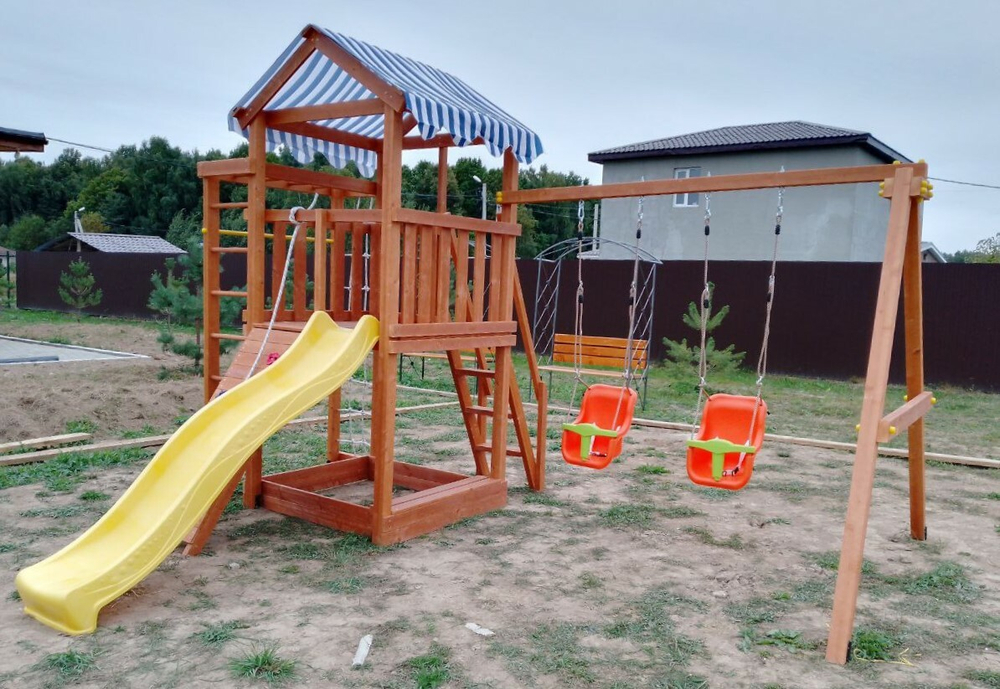 Детская площадка Савушка Мастер 5 (Махагон)