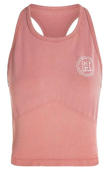 Топ теннисный Tommy Hilfiger Varsity Slim Seamless Tank Top - teaberry blossom