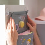 Кармашки для детского сада, на липучке. Балерина с объёмной юбкой