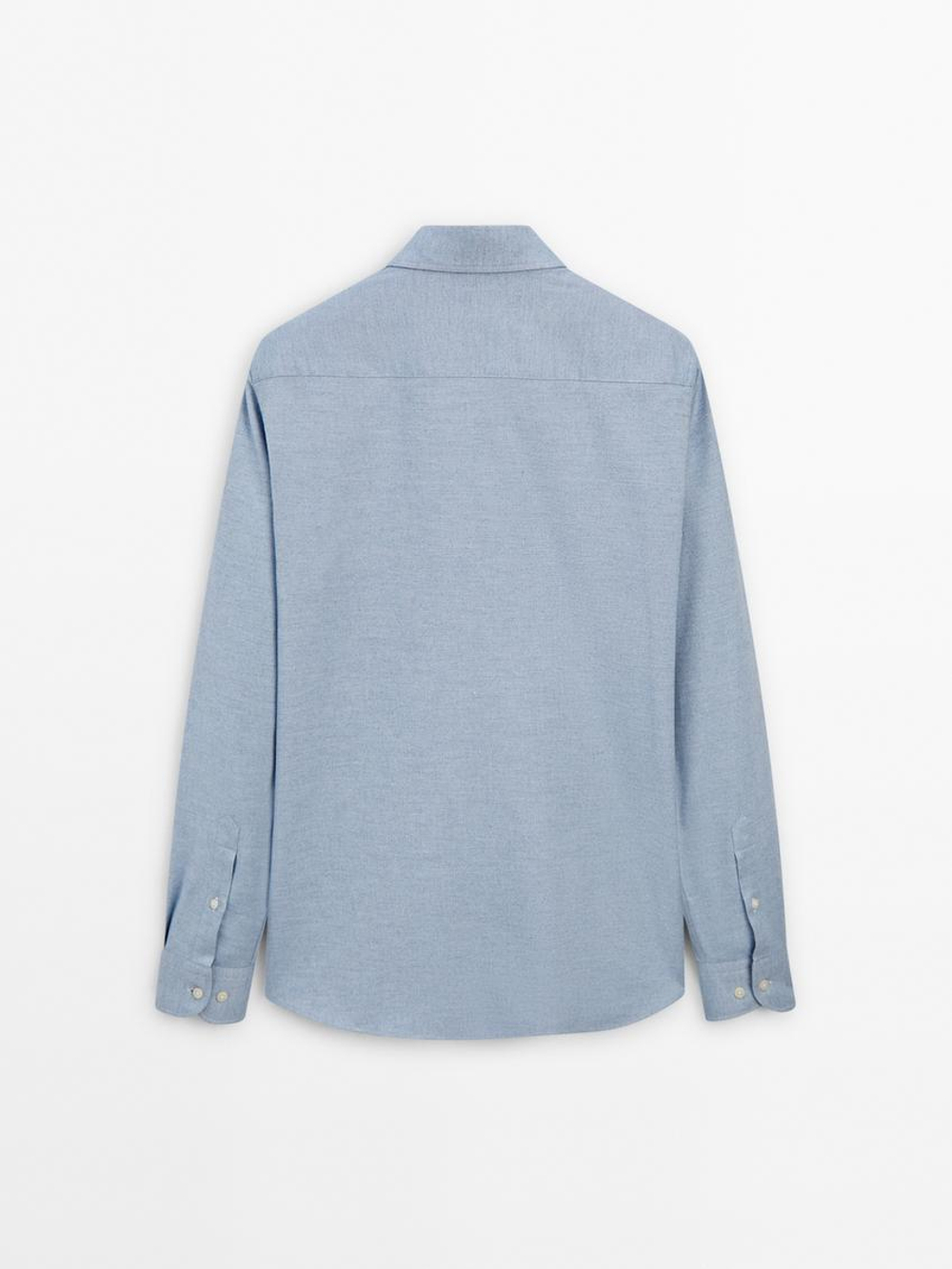 Massimo Dutti Рубашка из 100% хлопка, голубой