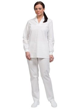 Костюм женский "Бейкер" дл. рукав (белый)